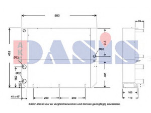 AKS DASIS 440676N radiatorius, variklio aušinimas