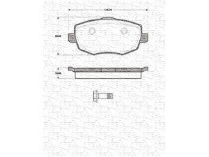 MAGNETI MARELLI 363702161423 stabdžių trinkelių rinkinys, diskinis stabdys 
 Techninės priežiūros dalys -> Papildomas remontas
77362360