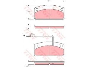 TRW GDB1679 stabdžių trinkelių rinkinys, diskinis stabdys 
 Techninės priežiūros dalys -> Papildomas remontas
0790710, 6G065, 6L065