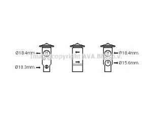 AVA QUALITY COOLING MZ1271 išsiplėtimo vožtuvas, oro kondicionavimas 
 Oro kondicionavimas -> Vožtuvai
N05361J14A, 8851516060, 8851547020