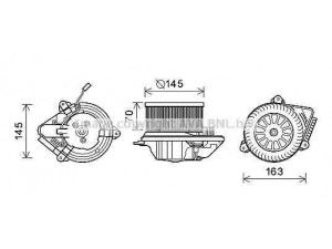AVA QUALITY COOLING PE7510 elektrovariklis, vidinis pūtiklis