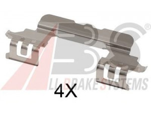 A.B.S. 1860Q priedų komplektas, diskinių stabdžių trinkelės 
 Stabdžių sistema -> Diskinis stabdys -> Stabdžių dalys/priedai