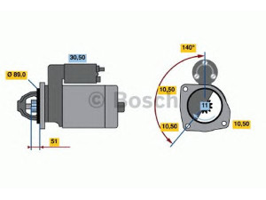 BOSCH 0 001 364 206 starteris