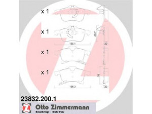 ZIMMERMANN 23832.200.1 stabdžių trinkelių rinkinys, diskinis stabdys 
 Techninės priežiūros dalys -> Papildomas remontas
16 05 077, 16 05 080, 16 05 099