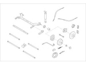 DELPHI RENA-15761-R rato pakaba 
 Ašies montavimas/vairavimo mechanizmas/ratai -> Prekių paieška pagal schemą