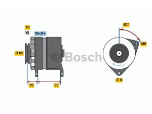 BOSCH 9 120 334 324 kintamosios srovės generatorius 
 Elektros įranga -> Kint. sr. generatorius/dalys -> Kintamosios srovės generatorius