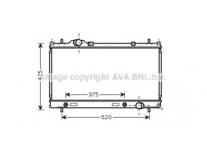 AVA QUALITY COOLING CR2086 radiatorius, variklio aušinimas 
 Aušinimo sistema -> Radiatorius/alyvos aušintuvas -> Radiatorius/dalys
5014580, 5014581