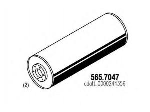 ASSO 565.7047 vidurinis / galinis duslintuvas
244356