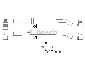BOSCH 0 986 357 123 uždegimo laido komplektas 
 Kibirkšties / kaitinamasis uždegimas -> Uždegimo laidai/jungtys