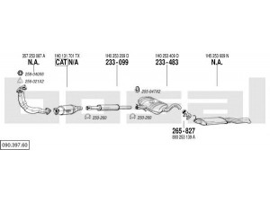 BOSAL 090.397.60 išmetimo sistema 
 Išmetimo sistema -> Išmetimo sistema, visa