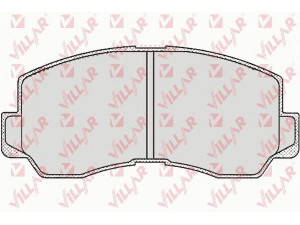 VILLAR 626.0532 stabdžių trinkelių rinkinys, diskinis stabdys