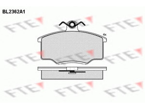FTE BL2362A1 stabdžių trinkelių rinkinys, diskinis stabdys 
 Techninės priežiūros dalys -> Papildomas remontas
33449968