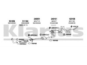 KLARIUS 570110E išmetimo sistema 
 Išmetimo sistema -> Išmetimo sistema, visa