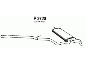 FENNO P3720 galinis duslintuvas 
 Išmetimo sistema -> Duslintuvas
2104903921
