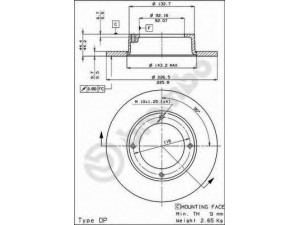 BREMBO 08.3282.10 stabdžių diskas 
 Dviratė transporto priemonės -> Stabdžių sistema -> Stabdžių diskai / priedai
45251634920