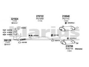 KLARIUS 630922E išmetimo sistema 
 Išmetimo sistema -> Išmetimo sistema, visa