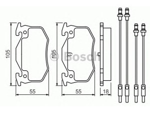 BOSCH 0 986 466 350 stabdžių trinkelių rinkinys, diskinis stabdys 
 Techninės priežiūros dalys -> Papildomas remontas
95 589 273, 95 624 484, 95 589 273