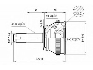 STATIM C.135 jungčių komplektas, kardaninis velenas 
 Ratų pavara -> Sujungimai/komplektas
82449123, 82480859
