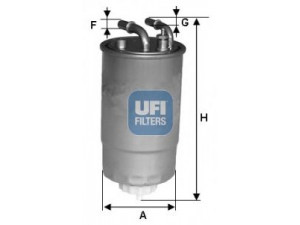 UFI 24.099.00 kuro filtras 
 Techninės priežiūros dalys -> Papildomas remontas
93196533, 813070