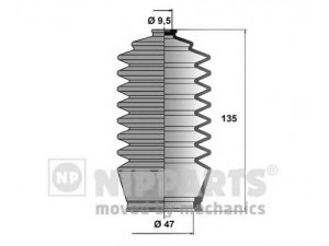 NIPPARTS J2842002 gofruotoji membrana, vairavimas 
 Vairavimas -> Gofruotoji membrana/sandarinimai
45535-12040, 45535-14020, 45535-14040