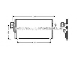 AVA QUALITY COOLING DN5183 kondensatorius, oro kondicionierius 
 Oro kondicionavimas -> Kondensatorius
921102M117, 921108B800