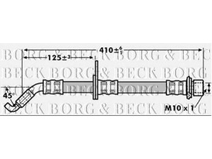 BORG & BECK BBH7257 stabdžių žarnelė 
 Stabdžių sistema -> Stabdžių žarnelės
9094702B62