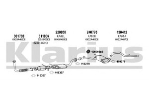 KLARIUS 500026E išmetimo sistema 
 Išmetimo sistema -> Išmetimo sistema, visa