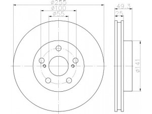 HELLA PAGID 8DD 355 116-981 stabdžių diskas 
 Stabdžių sistema -> Diskinis stabdys -> Stabdžių diskas
4351247040, 4351247050, 4351247040