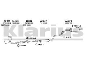 KLARIUS 570275E išmetimo sistema 
 Išmetimo sistema -> Išmetimo sistema, visa