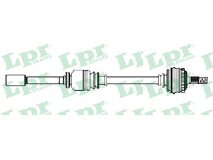 LPR DS52414 kardaninis velenas 
 Ratų pavara -> Kardaninis velenas
8200216017, 8200387522, 8200216017