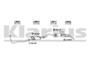 KLARIUS 090112U išmetimo sistema 
 Išmetimo sistema -> Išmetimo sistema, visa