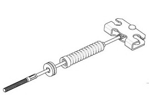 KAWE NI02145 trosas, stovėjimo stabdys 
 Stabdžių sistema -> Valdymo svirtys/trosai
3640270J10