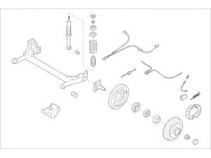 DELPHI FORD-05801-R rato pakaba 
 Ašies montavimas/vairavimo mechanizmas/ratai -> Prekių paieška pagal schemą