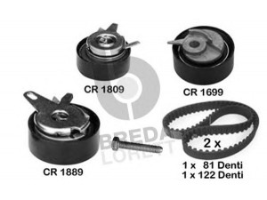BREDA  LORETT KCD0066 paskirstymo diržo komplektas 
 Techninės priežiūros dalys -> Papildomas remontas
074 198 119, 074 198 119 H, 074 198 119 Q