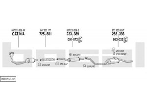 BOSAL 090.235.62 išmetimo sistema 
 Išmetimo sistema -> Išmetimo sistema, visa
