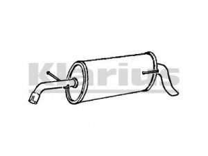 KLARIUS 210724 galinis duslintuvas 
 Išmetimo sistema -> Duslintuvas
6X0253609A, 6X0253609A, 6X0253609A