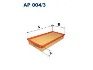 FILTRON AP004/3 oro filtras 
 Techninės priežiūros dalys -> Techninės priežiūros intervalai
7L0129620, 95511013100, 95811013000