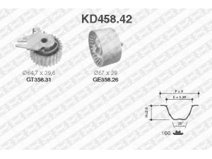 SNR KD458.42 paskirstymo diržo komplektas 
 Techninės priežiūros dalys -> Papildomas remontas
55192239, 60671573