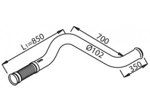 DINEX 21175 išleidimo kolektorius 
 Išmetimo sistema -> Išmetimo vamzdžiai
1275994