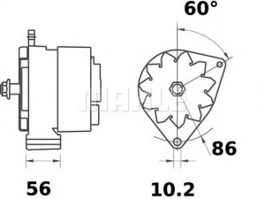 MAHLE ORIGINAL MG 195 kintamosios srovės generatorius
1157 262 0, C000900010100