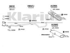 KLARIUS 940711U išmetimo sistema 
 Išmetimo sistema -> Išmetimo sistema, visa
