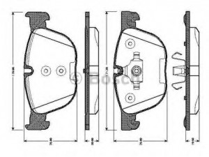 BOSCH 0 986 TB3 035 stabdžių trinkelių rinkinys, diskinis stabdys 
 Techninės priežiūros dalys -> Papildomas remontas
34 11 6 778 403, 34 11 6 779 293