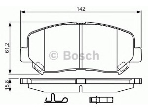 BOSCH 0 986 TB3 222 stabdžių trinkelių rinkinys, diskinis stabdys 
 Techninės priežiūros dalys -> Papildomas remontas
K0Y13323Z, K0Y13328Z, K0Y13328ZA