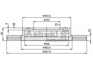 ASHUKI T602-42 stabdžių diskas 
 Stabdžių sistema -> Diskinis stabdys -> Stabdžių diskas
0 986 478 384/BOSCH, 0 986 478 397/BOSCH