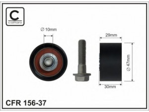 CAFFARO 156-37 kreipiantysis skriemulys, paskirstymo diržas 
 Diržinė pavara -> Paskirstymo diržas/komplektas -> Laisvasis/kreipiamasis skriemulys
1053942, 978M6M250BA, 978M6M250BB