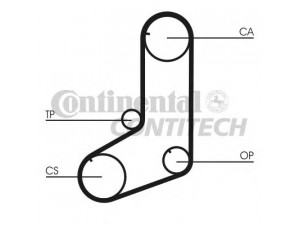 CONTITECH CT911 paskirstymo diržas 
 Techninės priežiūros dalys -> Papildomas remontas
MD189521, 2431232560