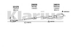 KLARIUS 720804E išmetimo sistema 
 Išmetimo sistema -> Išmetimo sistema, visa