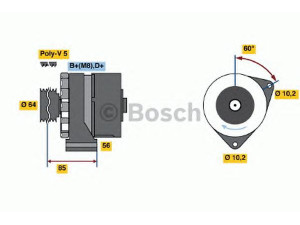 BOSCH 0 986 033 900 kintamosios srovės generatorius 
 Elektros įranga -> Kint. sr. generatorius/dalys -> Kintamosios srovės generatorius
85 45 667, 85 45 675, 85 45 758