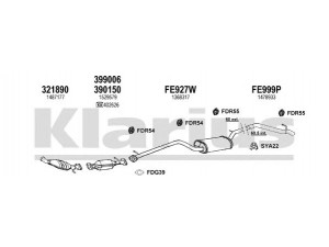 KLARIUS 361821U išmetimo sistema 
 Išmetimo sistema -> Išmetimo sistema, visa
