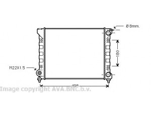 AVA QUALITY COOLING VW2040 radiatorius, variklio aušinimas 
 Aušinimo sistema -> Radiatorius/alyvos aušintuvas -> Radiatorius/dalys
191121253D, 191121253K